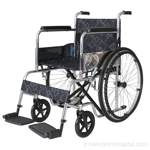 Dimensions de fauteuil roulant pliant prix bon marché du fauteuil roulant